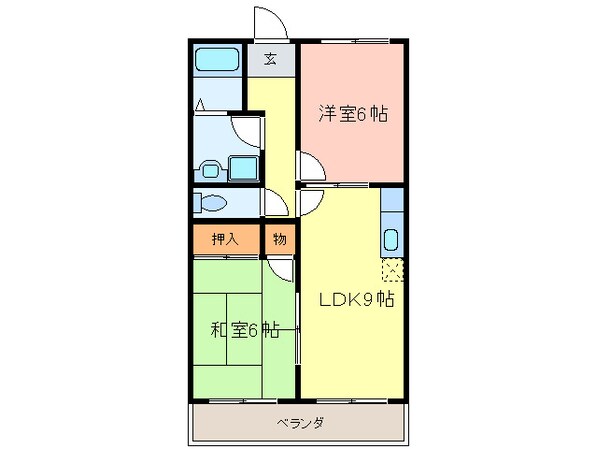 メゾン南浜の物件間取画像